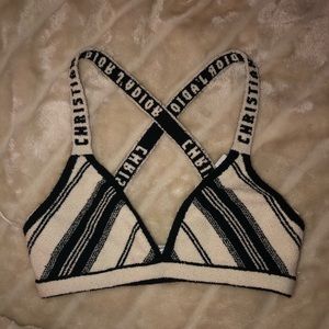 dior crop bralette